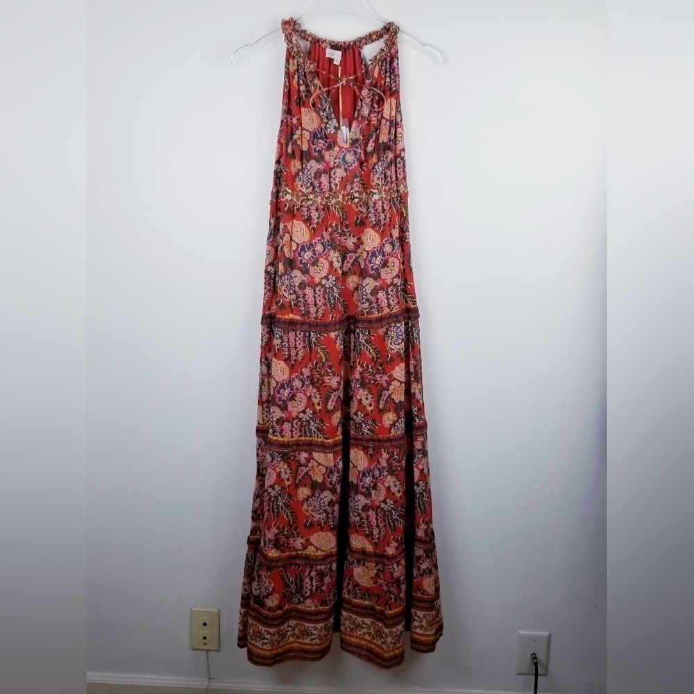 House of Harlow 1960 Floral Tiered Sleeveless Maxi Dress NWT - Picture 2 of 15